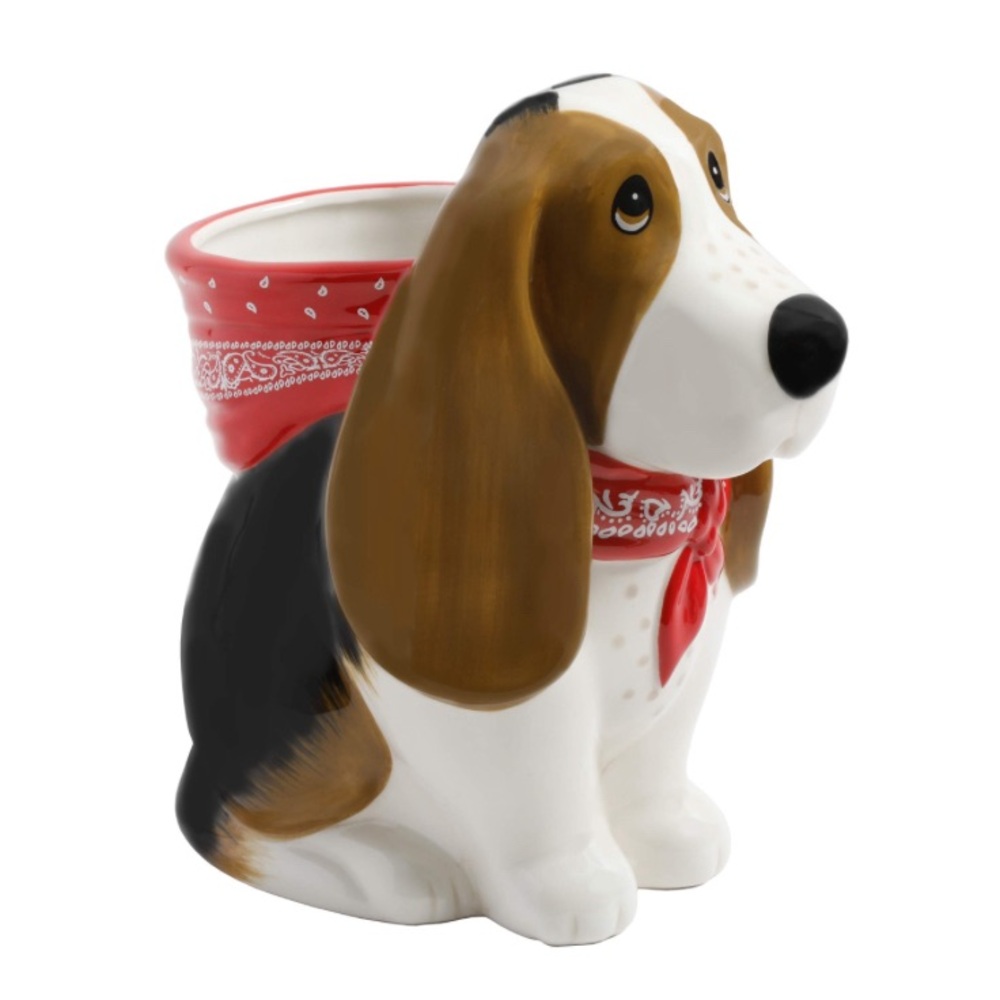 Pioneer woman charlie utensil holder with Red Bandana